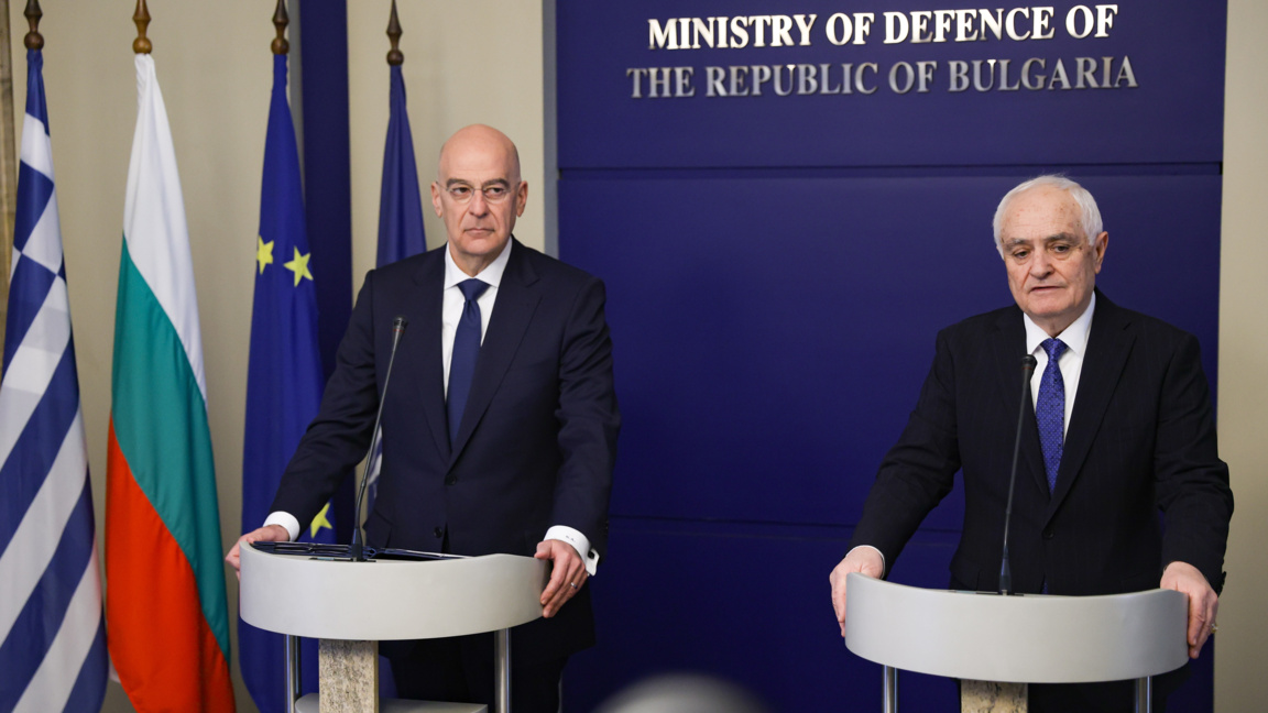 Le ministre grec de la Défense, Níkolaos Déndias en visite à Sofia