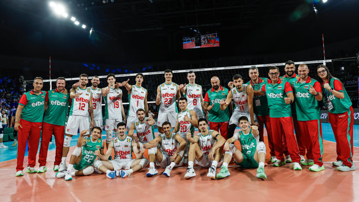 Volejbollistët bullgarë do të luajnë në fazën eliminatore të EuroVolley 2026