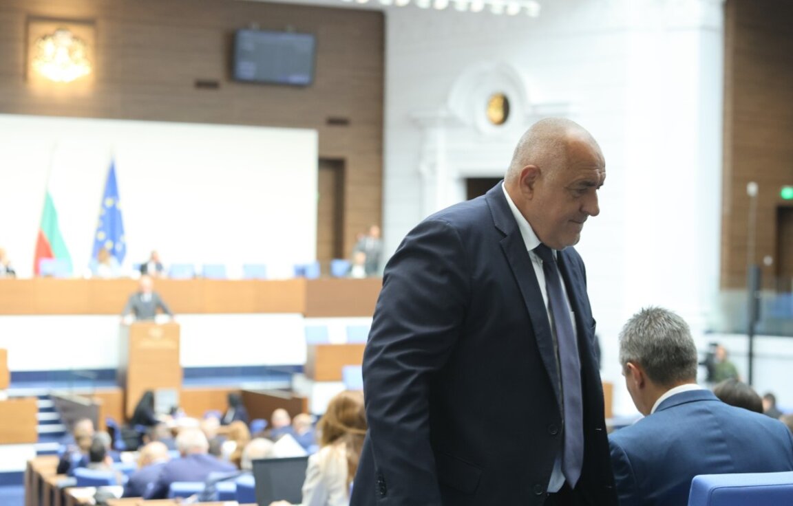 Лидерът на ГЕРБ Бойко Борисов в НС.