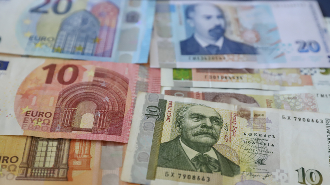 левове, евро , банкноти, лев