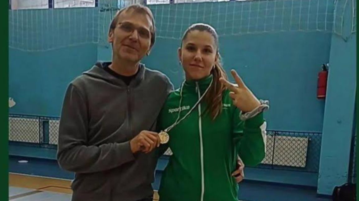 Веселин Добрев и неговата дъщеря и национална състезателка Николета Добрева