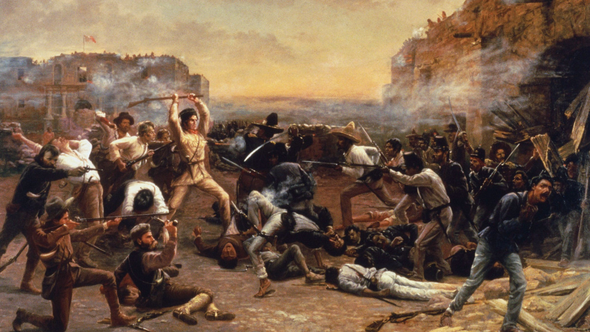 "Падането на Аламо" (1903), худ. Робърт Ъндърдък