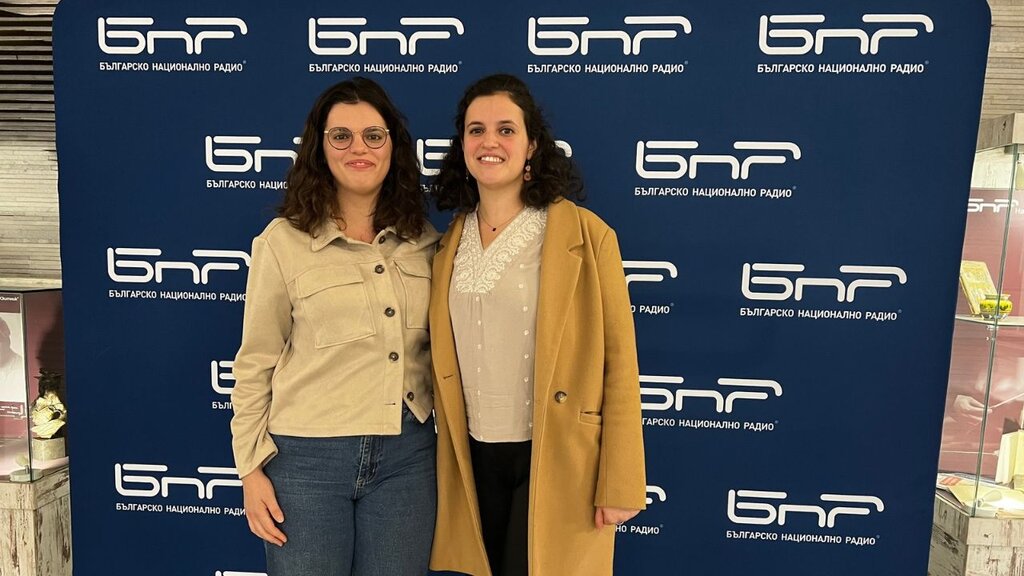 Katerina (links) und Anna-Maria Andreewi beim Bulgarischen Nationalen Rundfunk