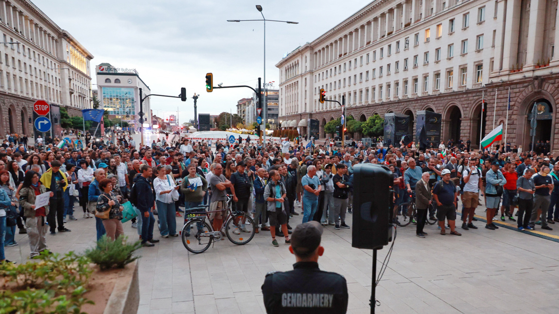 Протест против правительства заблокировал центр Софии