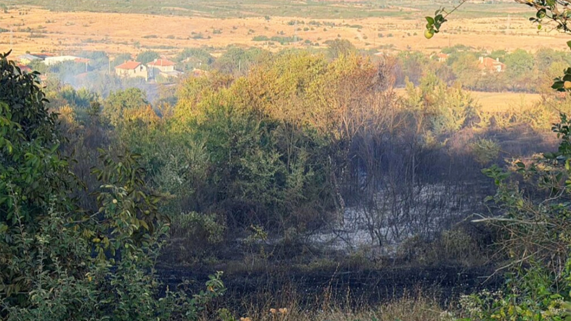 Topolovgrad’ın Oreşnik köyündeki yangın söndürüldü