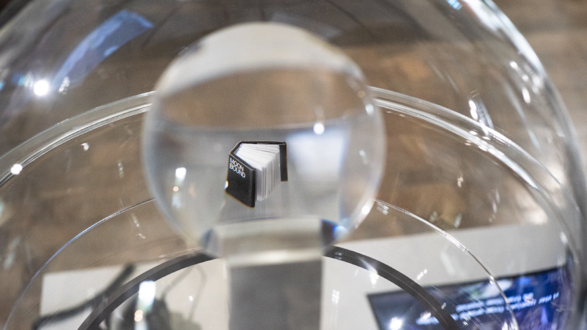 An exhibition fitting into 1 cubic centi...