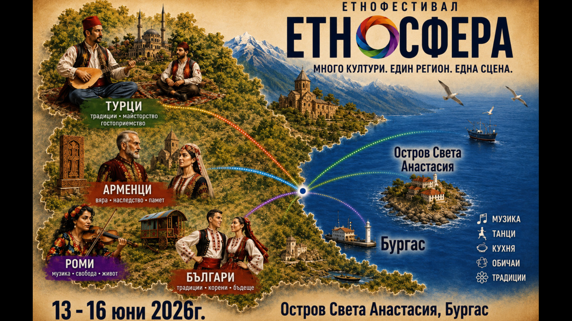 Първи фестивал "Етносфера" на бургаския остров "Света Анастасия" 