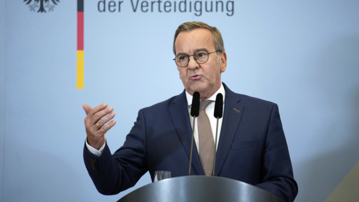 Министърът на отбраната на Германия Борис Писториус.