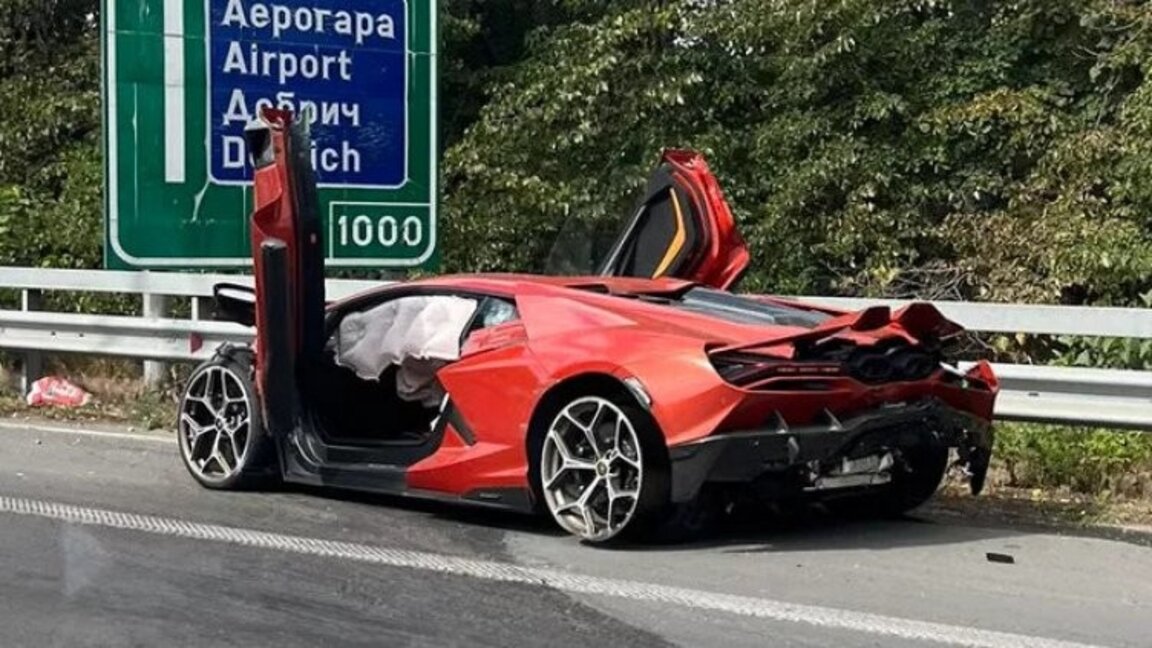 Водач на ламборгини загуби контрол над колата на АМ ''Хемус", петима пострадаха