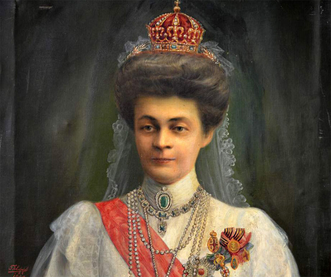Портрет на Царица Елеонора от Георги Евстатиев, 1908 г.