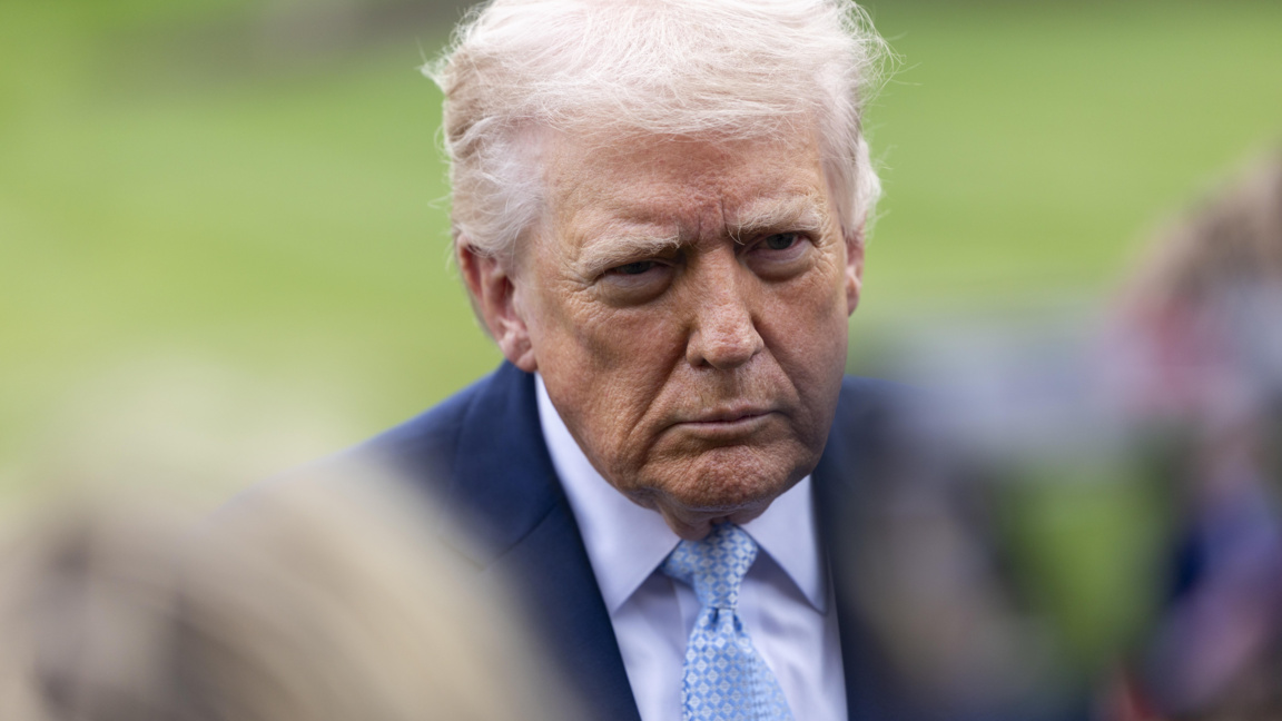 Американският президент Доналд Тръмп пред репортери