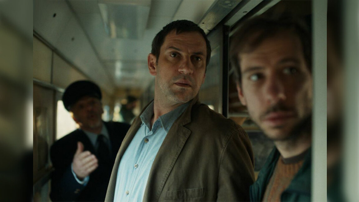 A still from the film ''The Man Who Could Not Remain Silent''