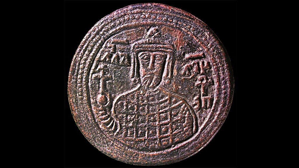 Coin bearing the image of Tsar Peter I.