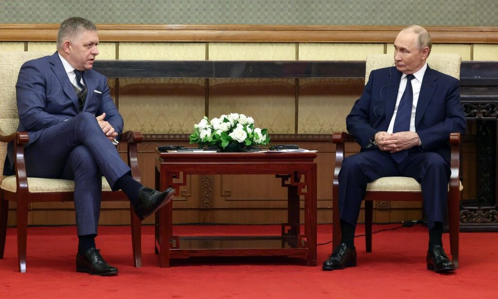 Роберт Фицо и Владимир Путин