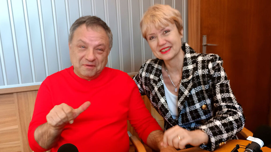 Ангел Заберски-син и Аделина Александрова в студиото на програма „Христо Ботев“