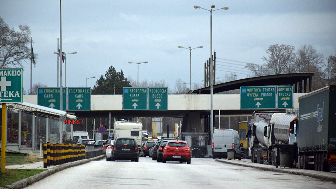 Verkehr am Grenzübergang Promachonas erschwert