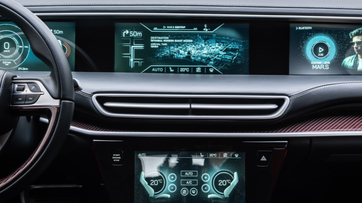 Турският електромобил отвътре