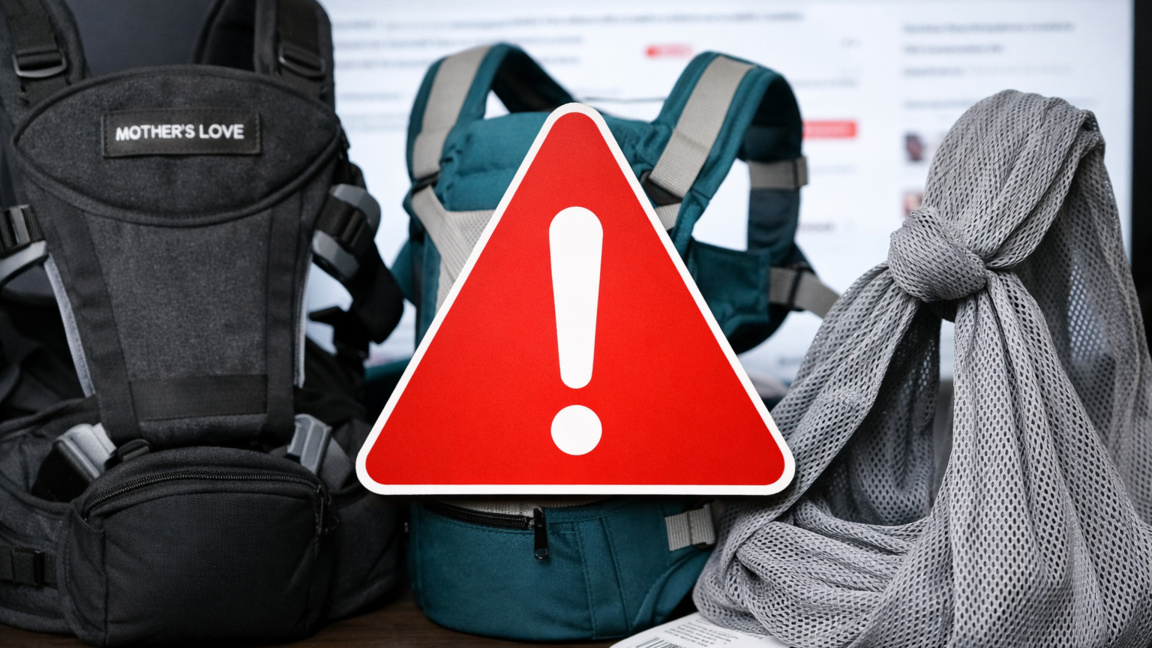 Опасни бебешки носачи и слингове се изтеглят от онлайн пазара
