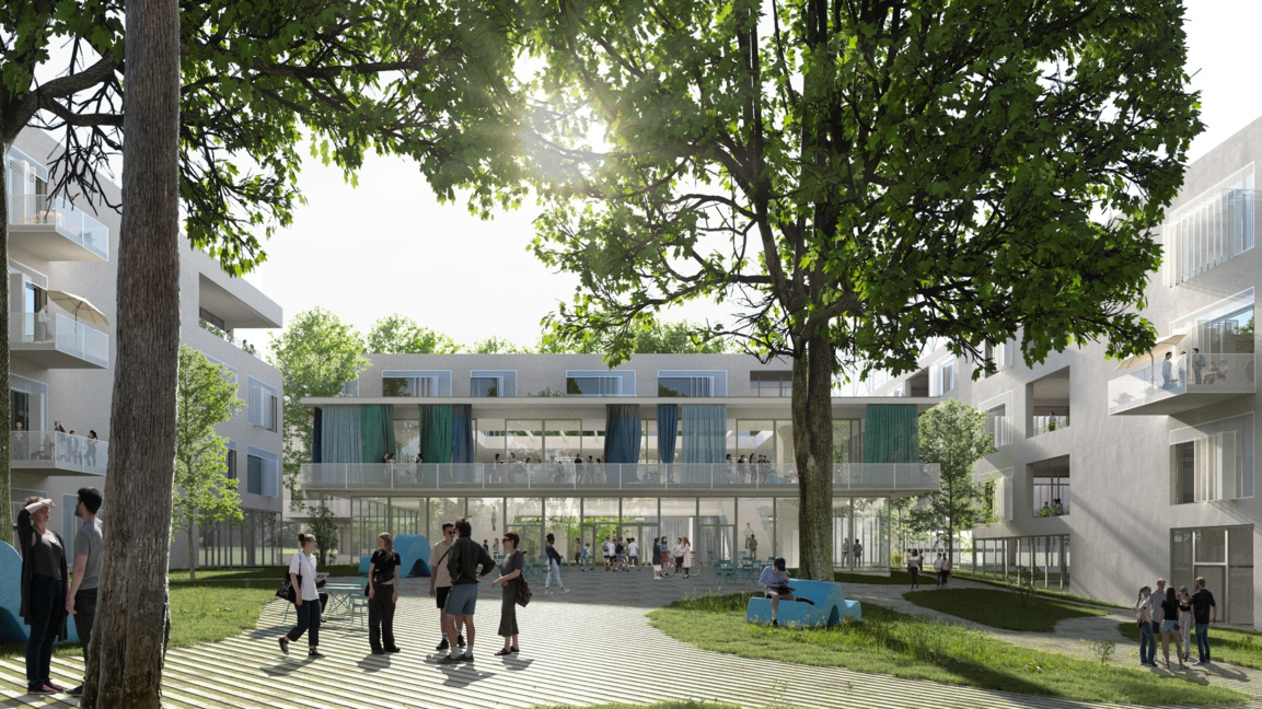 Визуализация на новата сграда на МГ - Варна