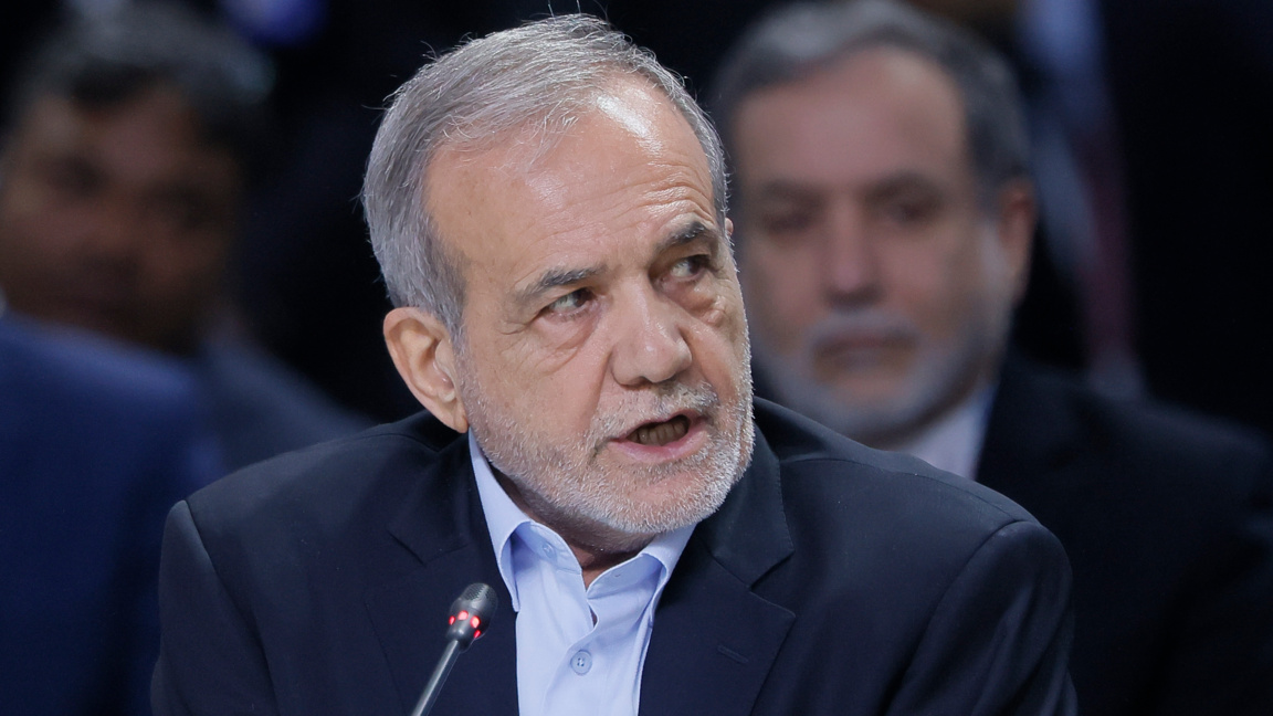 Иранският президент Масуд Пезешкиан.