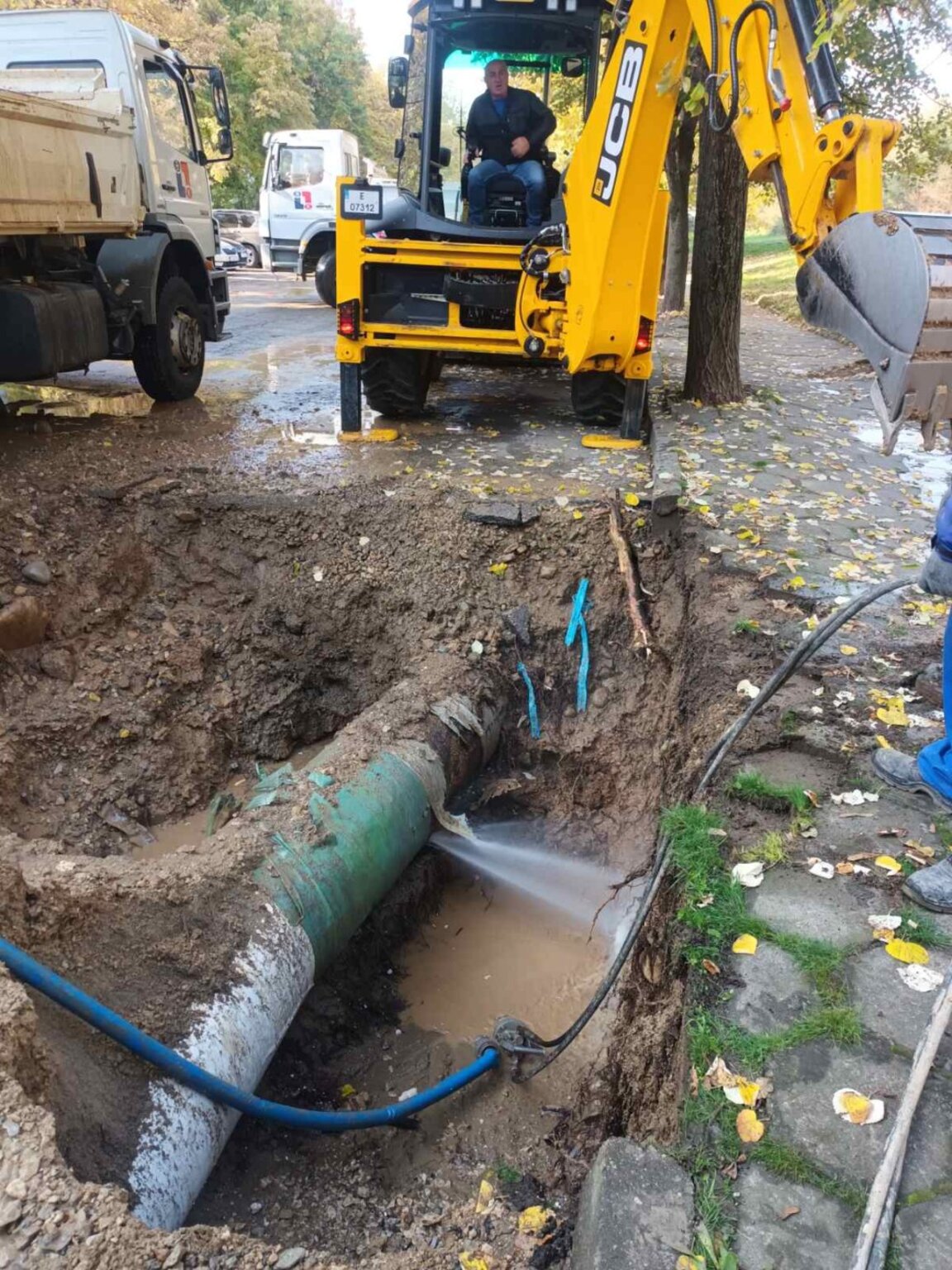 Авария на главен водопровод в Благоевград