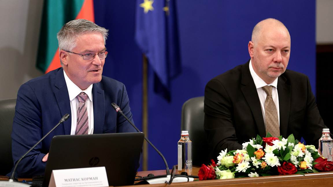 Mathias Cormann und Rossen Scheljaskow