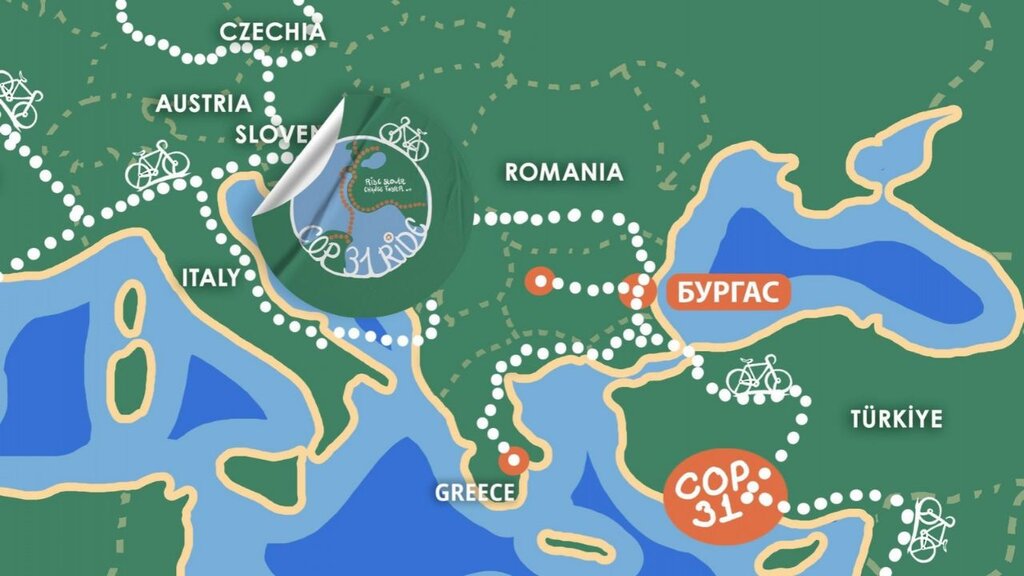 Burgasi në prag të stafetës ndërkombëtare çiklistike COP31 Bike Ride