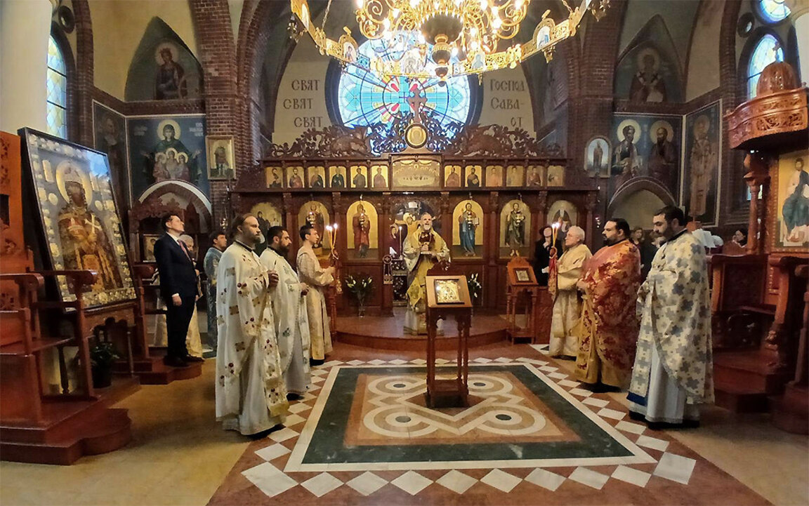 На Антоновден  в храма "Св. Цар Борис Покръстител“ в Берлин