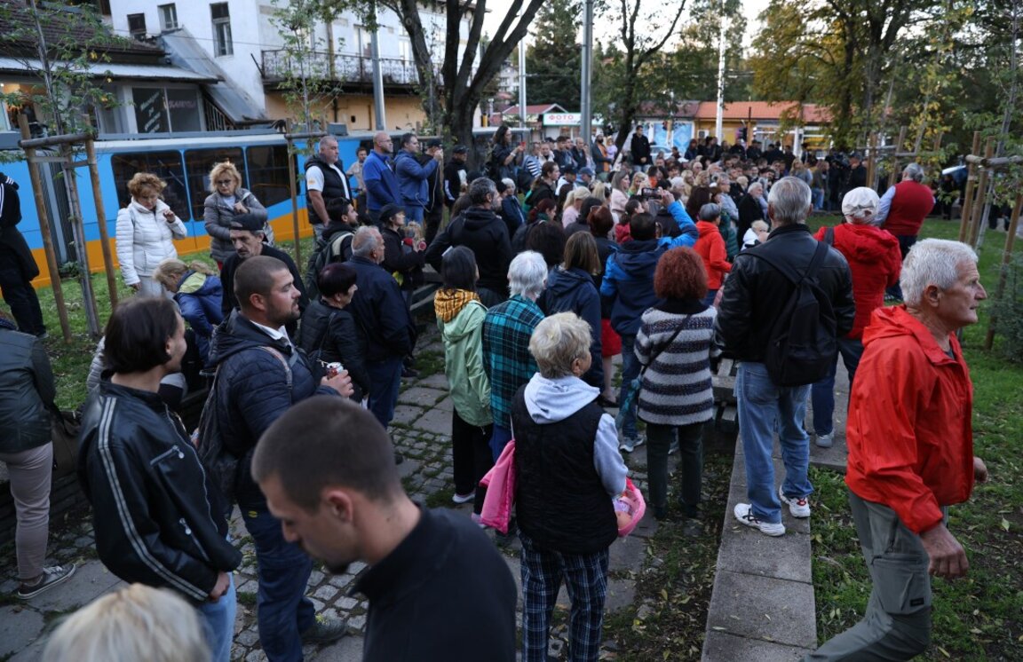 Protest in Knyazhevo against a future refugee center for children without parents