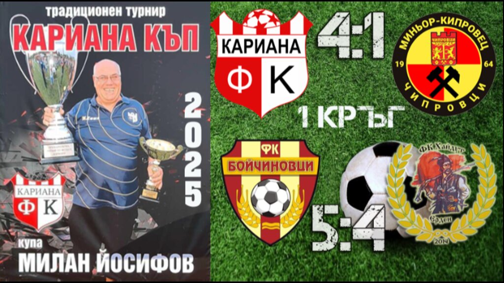 14 гола в първия кръг на "Кариана Къп"