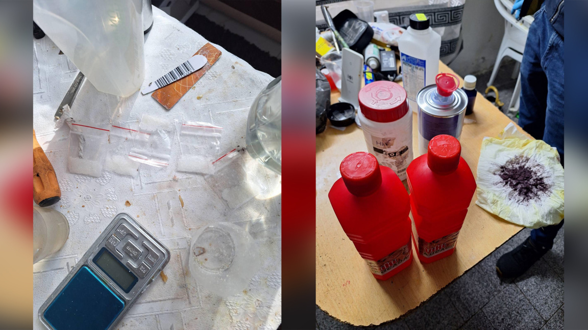 Иззеха опасни химикали и наркотици при претърсване в кв. "Победа"