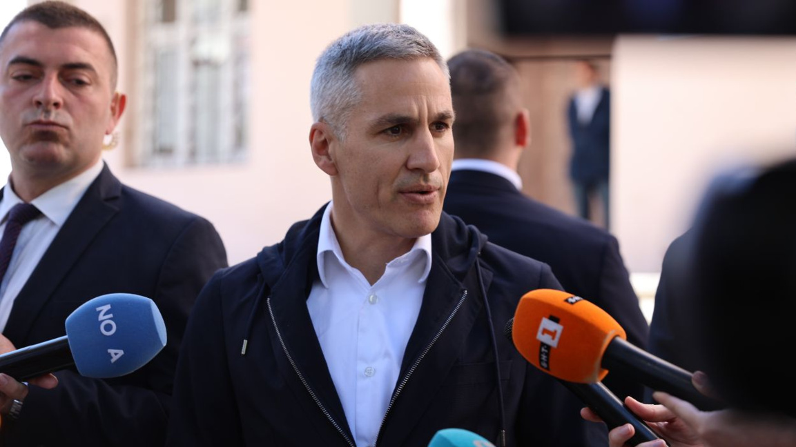 Caretaker prime minister Andrey Gyurov