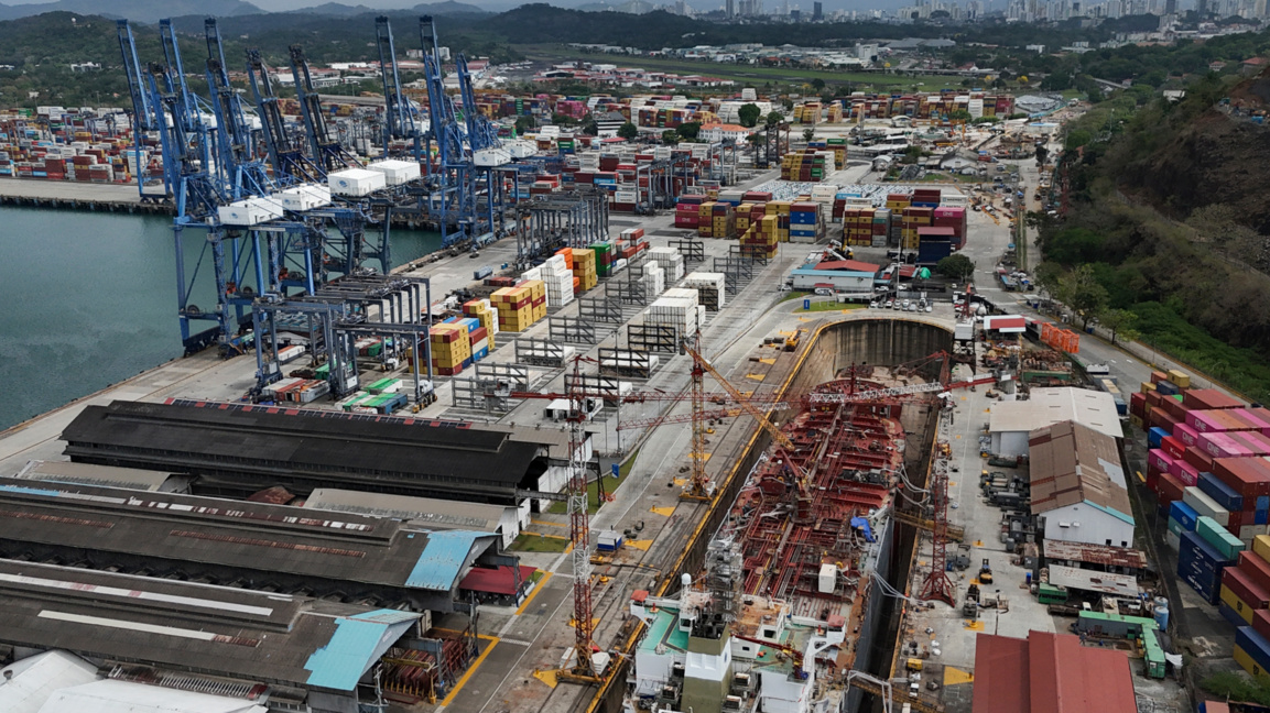 Пристанището на Панамския канал в Балбоа.