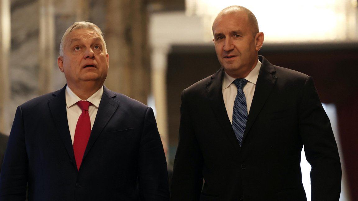 Виктор Орбан и Румен Радев в София, 20 декември 2024 г.