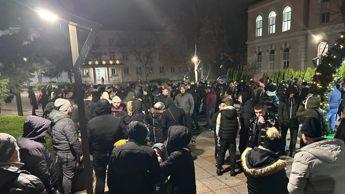 Протестът във Враца преди дни