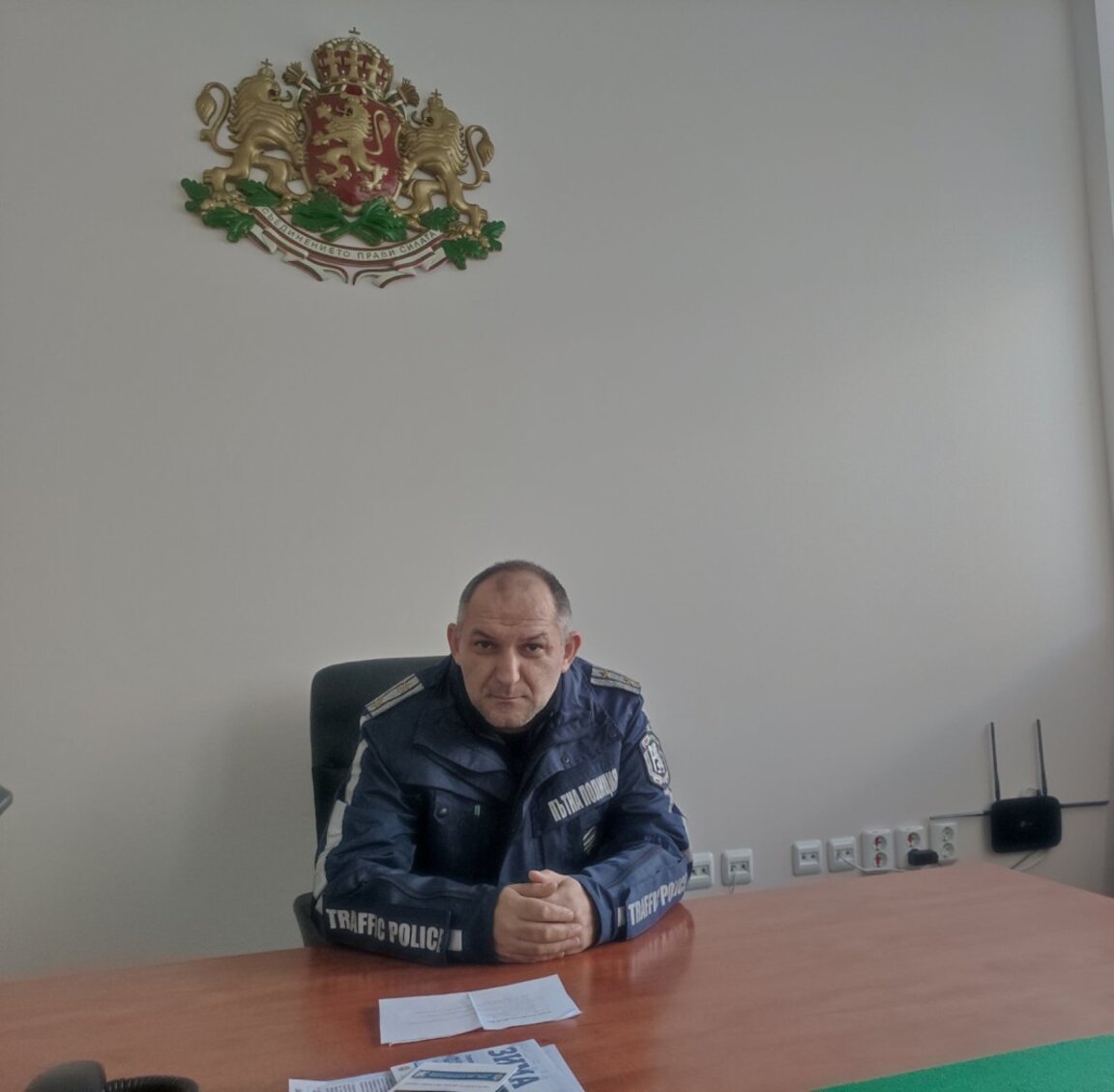 главен инспектор Петко Камбуров, началник на сектор "Пътна полиция" в Областната дирекция на МВР.