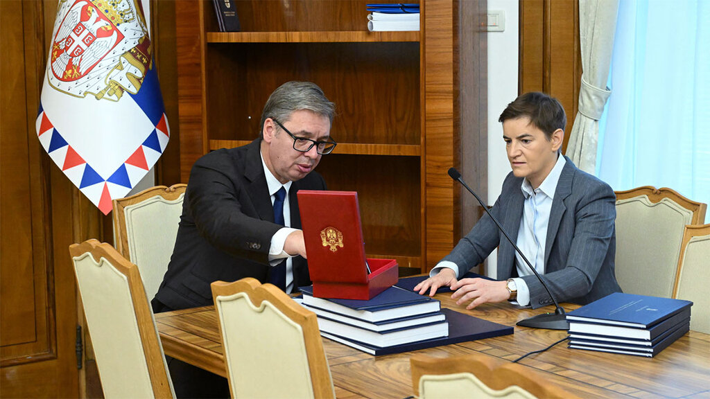 Aleksandar Vučić and Ana Brnabić