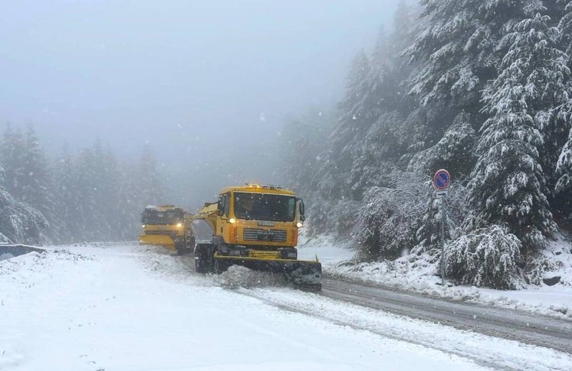 Erster Schnee im Witoscha-Gebirge