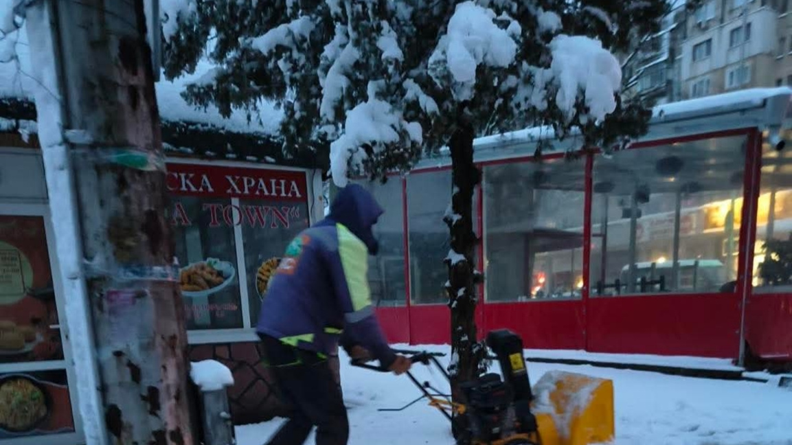 Заради мокрия сняг: Опасност от падащи клони във Враца