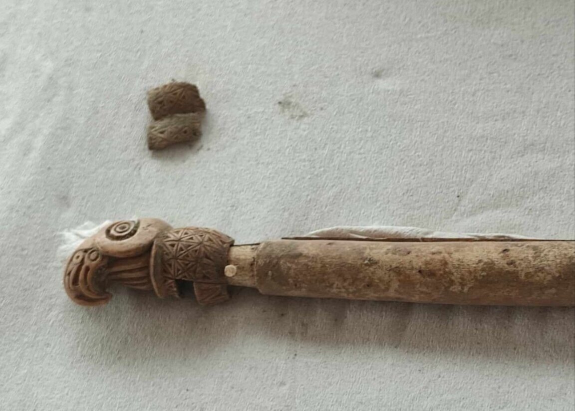A unique bone sceptre from the 5th century BC was discovered in Provadia