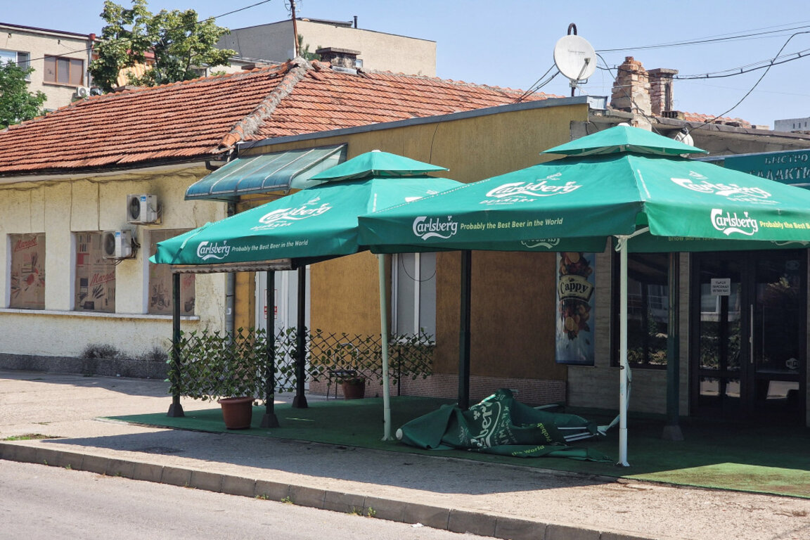 Мястото на катастрофата в Разград.