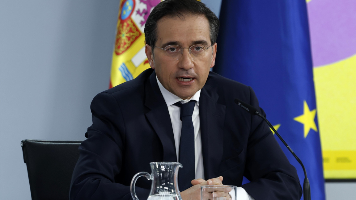 Испанският министър на външните работи, Европейския съюз и сътрудничеството Хосе Мануел Албарес .