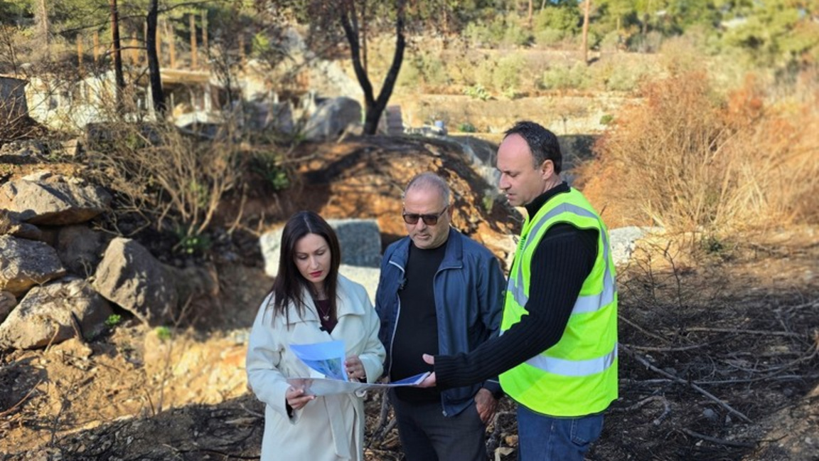 Министър Мария Панайоту на инспекция на водни проекти в област Лимасол