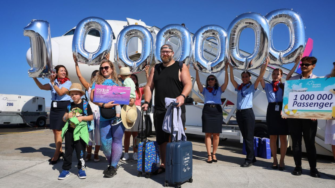 The one-millionth passenger at Burgas Airport this year came from Poland