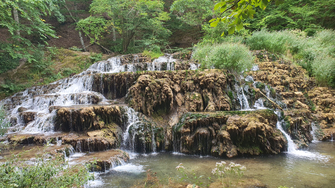 The Dokuzak waterfalls in the Strandzha mountains.