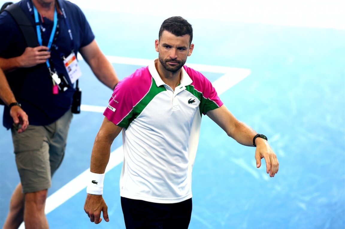 TENNIS: Injury ends Grigor Dimitrov's Brisbane semi-final run