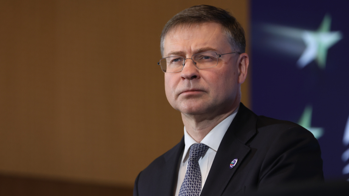 Еврокомиссар по вопросам экономики Валдис Домбровскис
