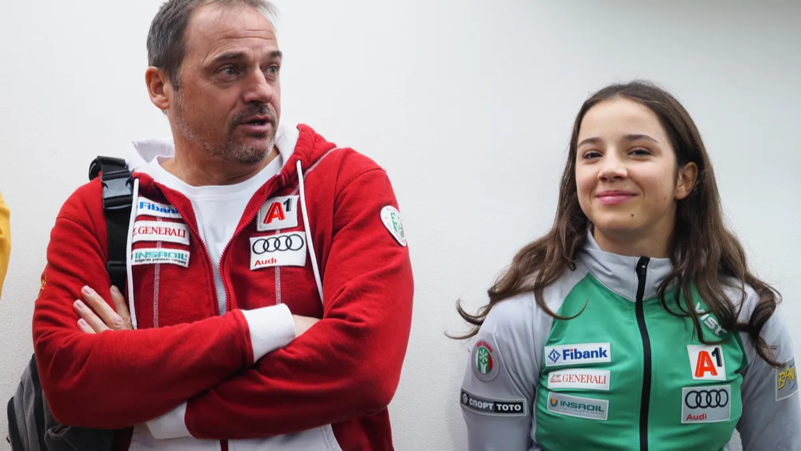 Malena Samfirowa und ihr Vater Anatolij Samfirow