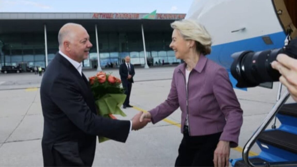Премиерът Росен Желязков послрещна в Пловдив председателя на ЕК Урсула фон дер Лайен