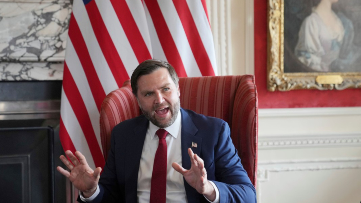 Вицепрезидентът на САЩ Джей Ди Ванс.